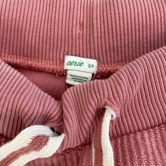 Aerie Pink Corduroy Jogger Pants - Picture 3 of 8